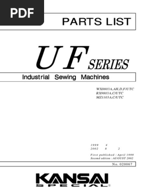 Partsbook Kansai Special MZ1103C-UTC | PDF