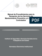 Manual de Procedimientos de Mantenimiento Preventivo ISSSTE