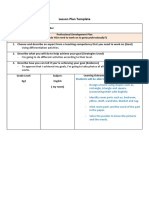 Lesson Plan Template - English - Level 6