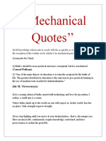 Mechanical Quotes