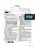 CBSE NET Management Paper 3 July 2016