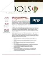 Agency Management: Twenty Questions (Times 3!) : Page ONE