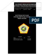 Kontrak Perkuliahan Instrumentasi Teori MKK-41211 D3 AK Semester I TA 2016-2017 Politeknik Unggulan Kalimantan 20160906