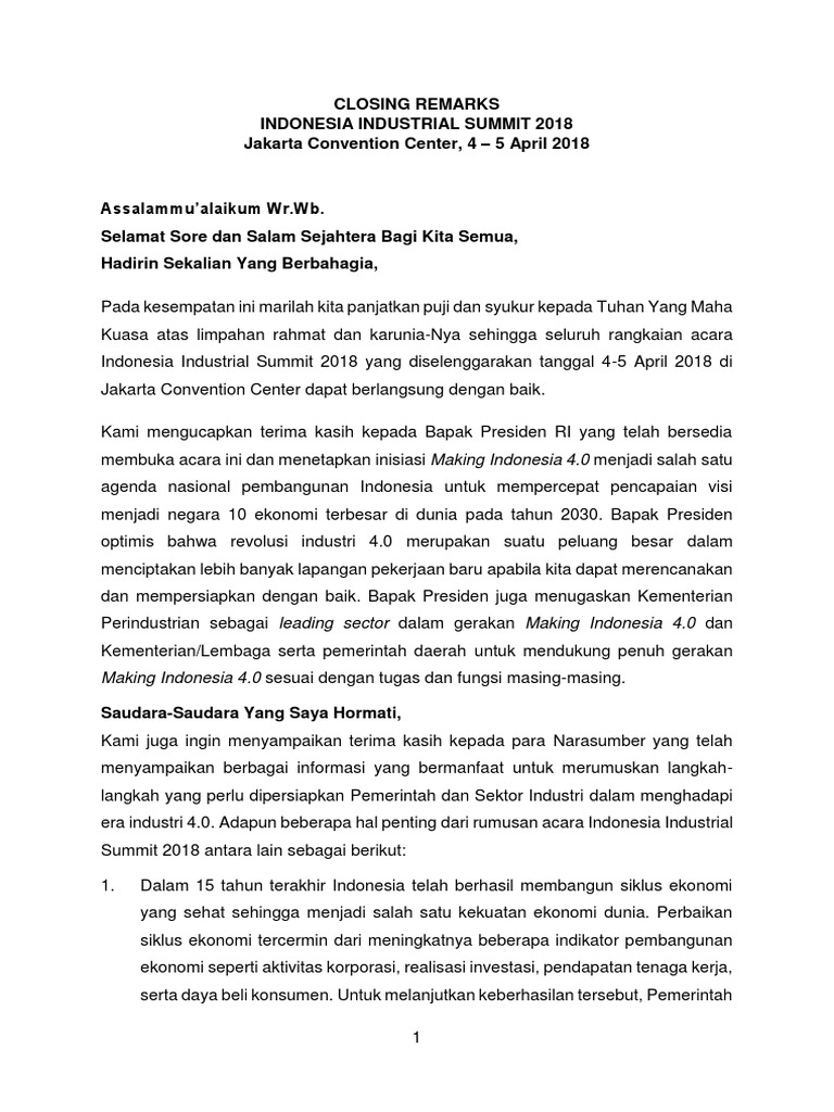 Closing Remarks Iis2018 Rev2 Pdf