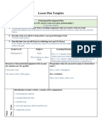 Lesson Plan Template