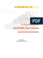 Modul II Bangunan Rangka SAP2000