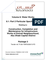 Volume 8: Water Works 8.1: Part 2 Particular Specifications: Relating To