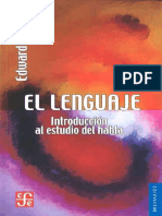 El Lenguaje Introduccioacuten Al Estudio Del Habla Edward Sapirpdf PDF