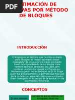 Estimación de Reservas Por Método de Bloques