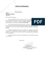 Carta de Renuncia