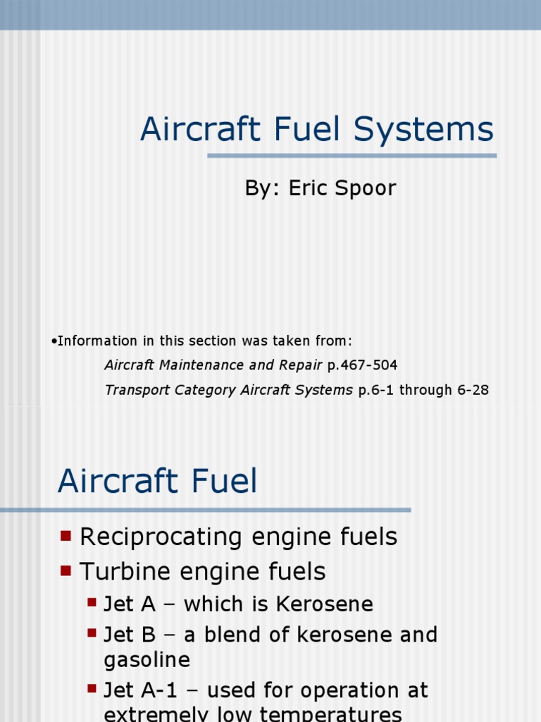 Aircraft Fuel Systems PDF Pump Jet Fuel