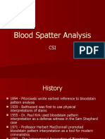 H - Blood Spatter Analysis