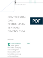 Contoh Dimensi Tiga