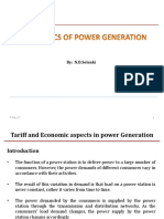Tariff and Economic Aspects of Power Generation