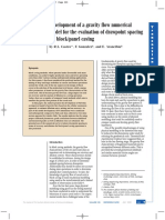 Development of A Gravity Flow Numerical Model For The Evaluation of Drawpoint Spacing For Block-Panel Caving