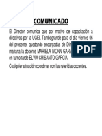 Comunicado