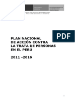 Plan Nacional Contra La Trata de Personas en El Perú - 2011-2016 - MININTER