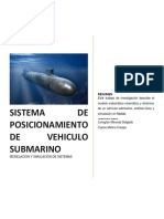 Modelación y simulación de vehículo submarino