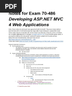 Study Guide for Exam 70-486 Developing ASP.net MVC 4 Web Applications