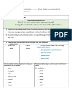 lesson plan template - plants 