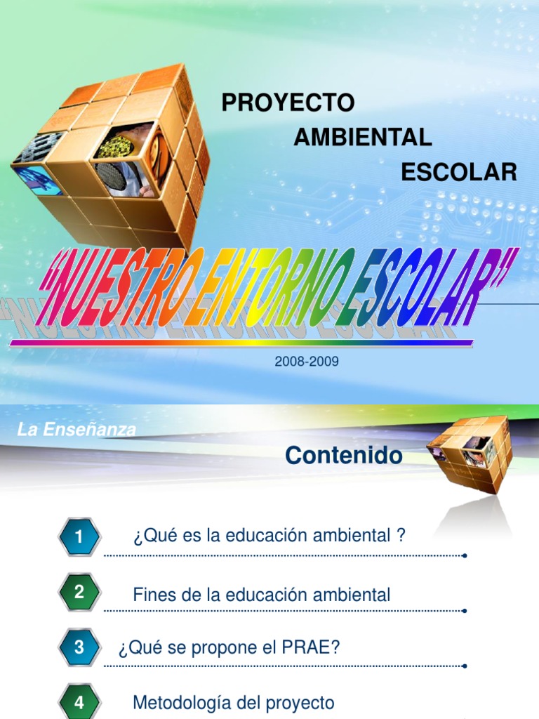 Proyecto Ambiental Escolar 2008-2009 | PDF | Residuos | Maestros