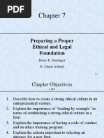 Preparing A Proper Ethical and Legal Foundation: Bruce R. Barringer R. Duane Ireland