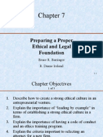 Preparing A Proper Ethical and Legal Foundation: Bruce R. Barringer R. Duane Ireland