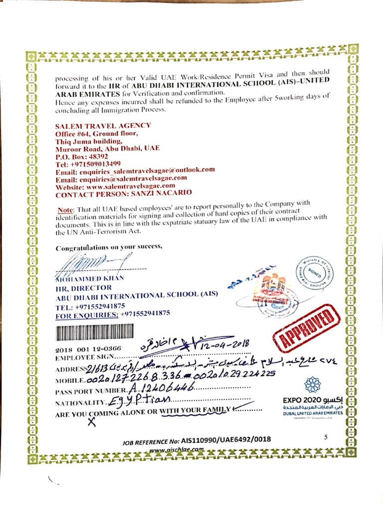 Fake Contract PDF