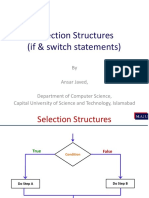 Selection Structures (If & Switch Statements)