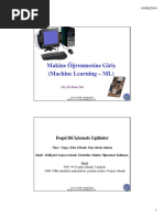 Makine Ogrenmesi-ML-10 PDF