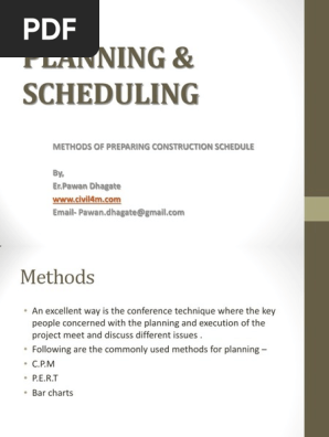 Construction Schedule