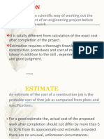 Estimatin - Outline PDF