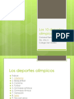 Los 10 Deportes Olimpicos