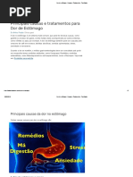 Dor de Estômago - Causas e Tratamentos - Tua Saúde