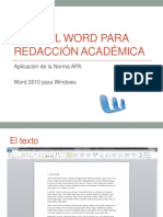 Como Citar APA Con Word (Windows)