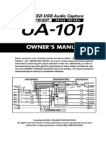 Owner'S Manual: UA-101 - e.book 1 ページ ２００８年２月１３日 水曜日 午後２時２０分