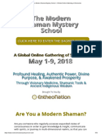 The Modern Shaman Mystery School - A Global Online Gathering of Visionaries