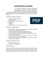 Organizaciones formales e informales