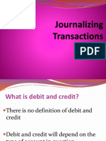 Journalizing Transactions