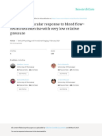 The Acute Muscular Response To Blood Flow-Restricted Exercise With Very Low Relative Pressure