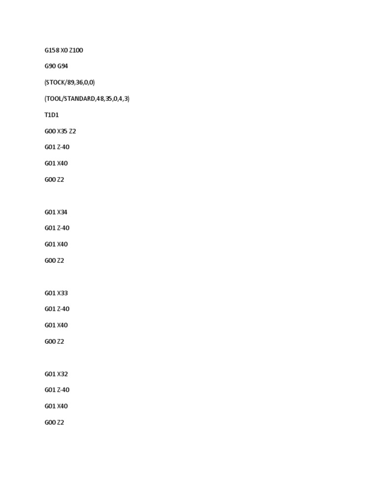 CNC Programming Sequence Overview | PDF