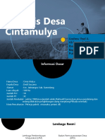 Analisis Desa Cintamulya