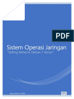 Sistem Operasi Jaringan: "Setting Network Debian 7 Server"