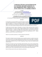 Analisis y Comparacion de Los Fenomenos de Sedimentacion Del Desarenador de Una Minicentral Hidroelectrica Mediante La Simulacion en Ansys CFX y Un Modelo Fisico PDF