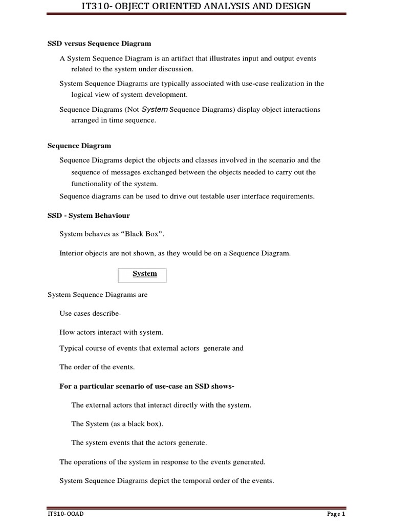 System Sequence Diagrams Explained | PDF | Use Case | Sequence