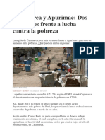 pobresa en Cajamarca y Apurimac