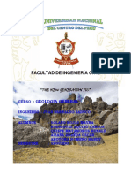 Facultad de Ingeniería Civil Informe de campo Geologia