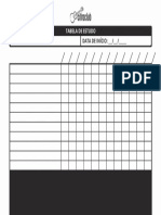 Tabela de Estudo Com Metronomo