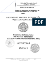 Programa de Estudios - Matemática 1 PDF