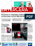 Encuesta Trinacional La Tercera de Chile